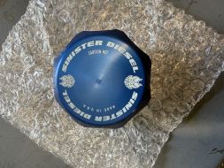 Sinister Diesel Oil Filter Cap for 2003-2010 Ford Powerstroke 6.0L/6.4L (Blemish)